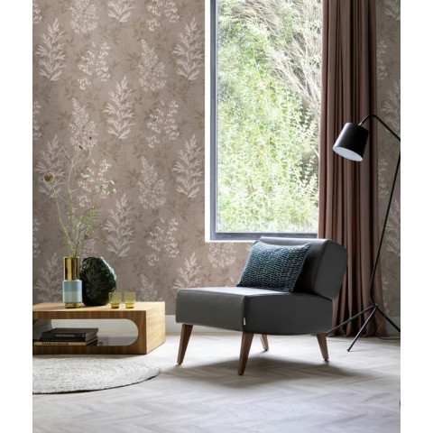 Braon cvetna tapete - 85017