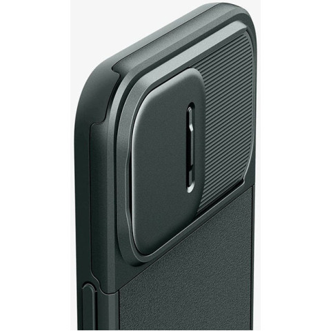 Чохол Spigen для Apple iPhone 15 Pro Max Optik Armor MagFit Abyss, Green