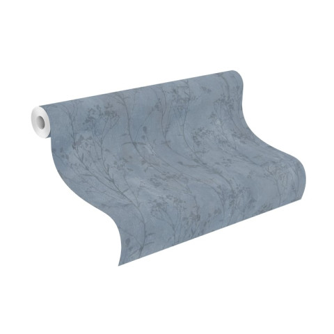 Cvetna plava tapeta - 01444