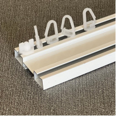 Garnišna - aluminijumska dvokanalna 5cm bela