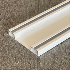 Garnišna - aluminijumska dvokanalna 7cm bela