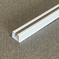 Garnišna - aluminijumska jednokanalna bela