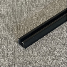 Garnišna - aluminijumska jednokanalna crna