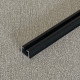 Garnišna - aluminijumska jednokanalna crna
