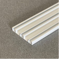 Garnišna - aluminijumska trokanalna bela