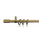 Metalna jednokanalna garnišna - zlatna boja