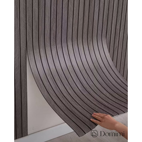 Samolepljiva PVC obloga - tamno sive letvice