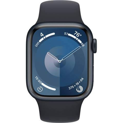 Смартгодинник Apple Watch Series 9 GPS 41mm Midnight Aluminium Case with Midnight Sport Band – M/L