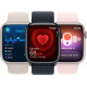 Смартгодинник Apple Watch Series 9 GPS 41mm Silver Aluminium Case with Storm Blue Sport Band – M/L