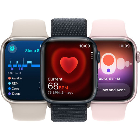Смартгодинник Apple Watch Series 9 GPS 45mm Pink Aluminium Case with Light Pink Sport Band – M/L