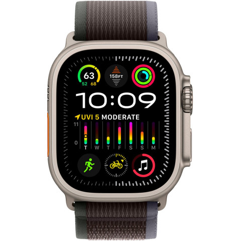 Смартгодинник Apple Watch Ultra 2 GPS + Cellular, 49mm Titanium Case with Blue/Black Trail Loop – M/L