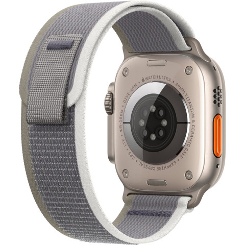 Смартгодинник Apple Watch Ultra 2 GPS + Cellular, 49mm Titanium Case with Green/Grey Trail Loop – M/L